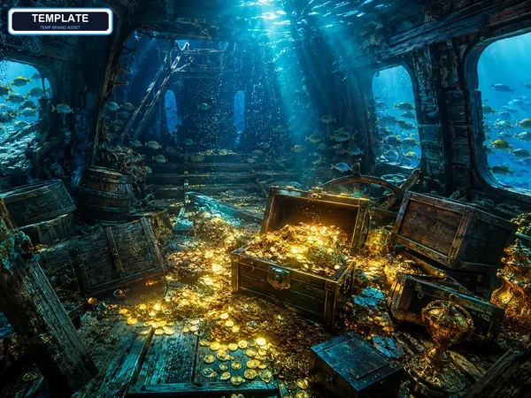 Treasure Boat Fishing bonus feature with treasure chests